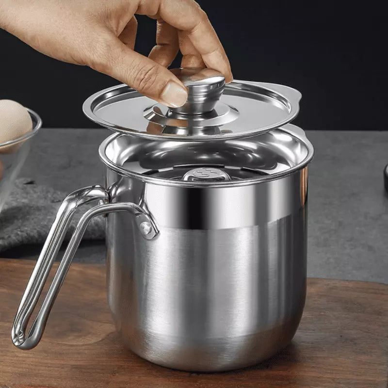 Jarra de Inox com Tampa e Separador de Gema