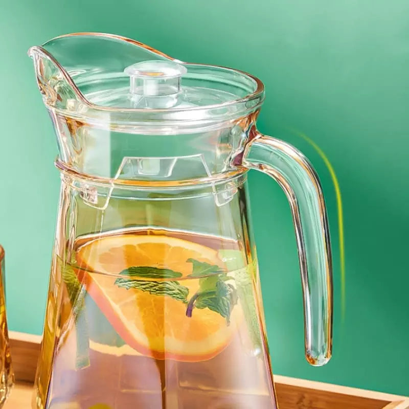 Jarra de Vidro Borossilicato com Tampa 1800ml - Ideal para Bebidas