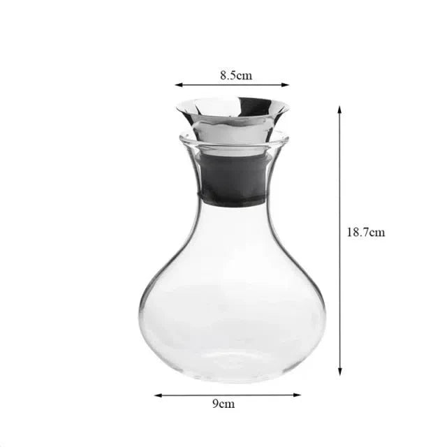 Jarro de Vidro Moderno com Tampa de Aço Inox - Capacidade de 1 Litro ou 1,5 Litro