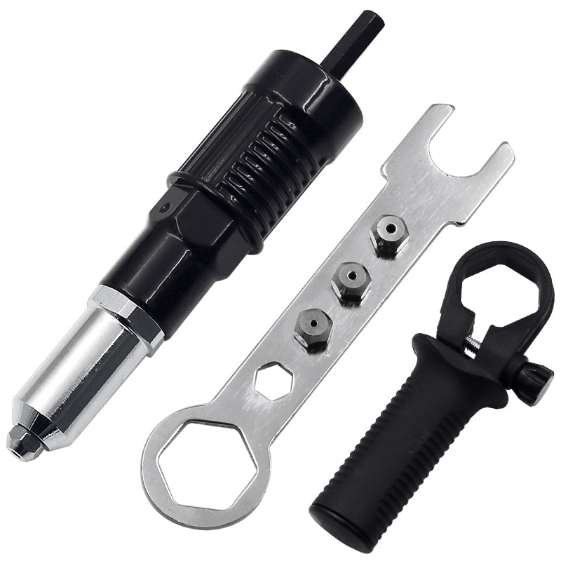 Kit Completo de Rebitadeira Profissional com Furadeira e Parafusadeira Universal