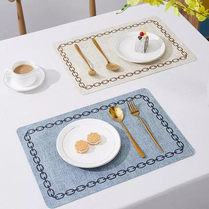 Kit Jogo Americano Decorativo com Descanso de Prato Quadrado