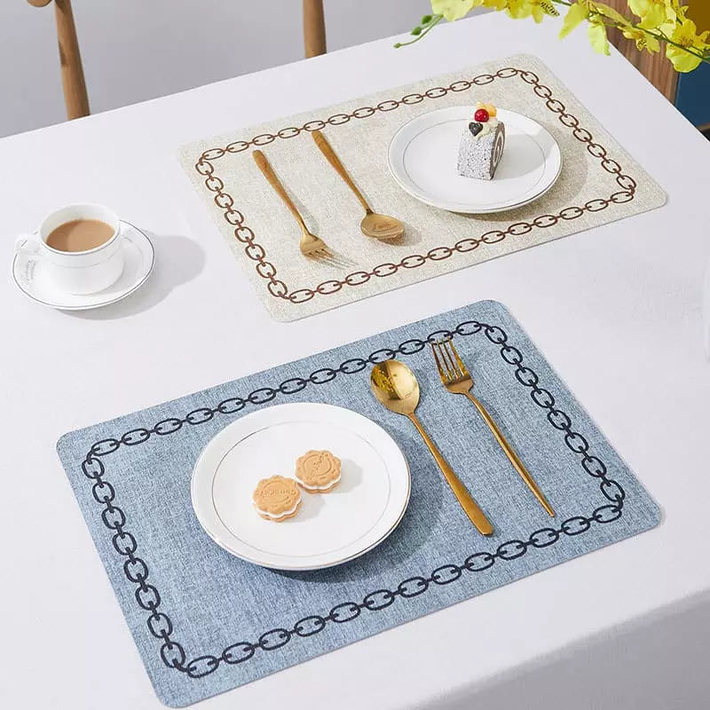 Kit Jogo Americano Decorativo com Descanso de Prato Quadrado