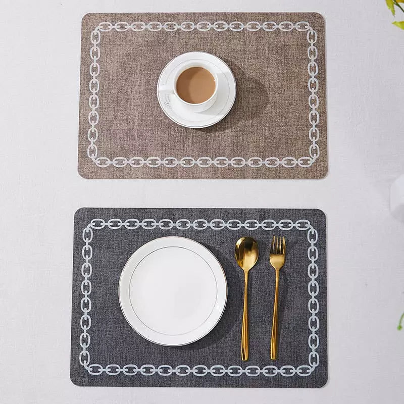Kit Jogo Americano Decorativo com Descanso de Prato Quadrado
