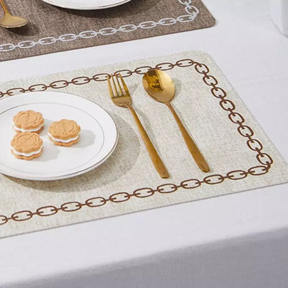 Kit Jogo Americano Decorativo com Descanso de Prato Quadrado