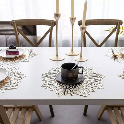 Kit Jogo Americano e Descanso de Prato Decorativo para Mesa