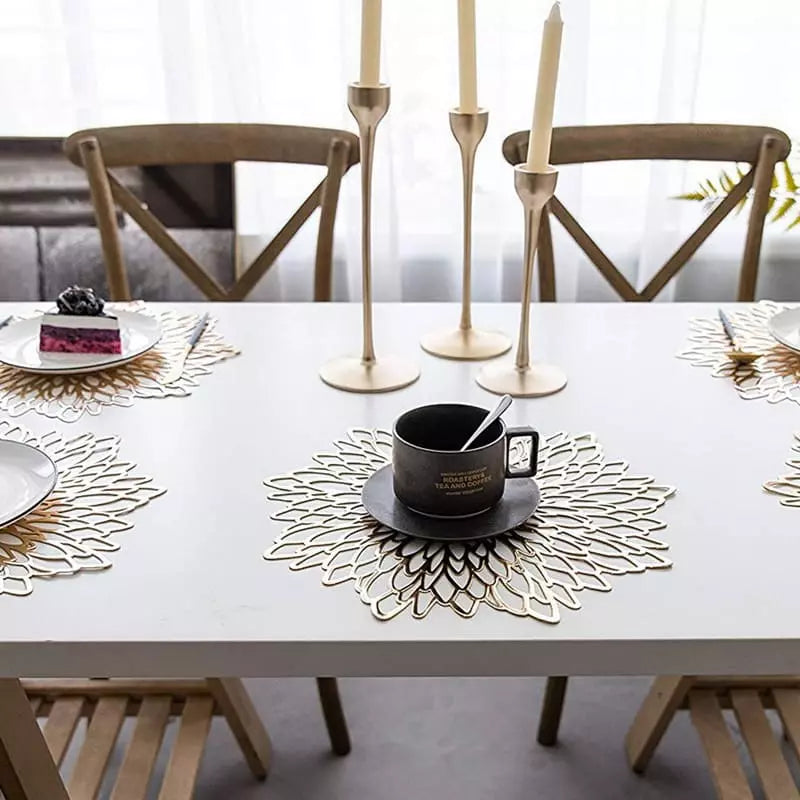 Kit Jogo Americano e Descanso de Prato Decorativo para Mesa