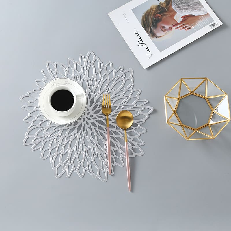Kit Jogo Americano e Descanso de Prato Decorativo para Mesa