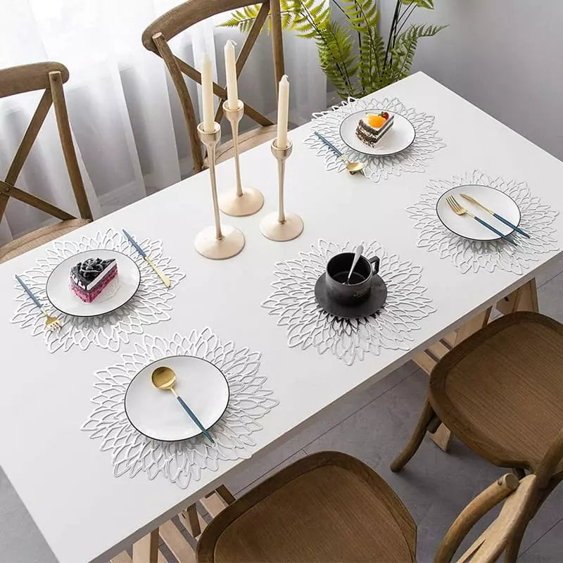 Kit Jogo Americano e Descanso de Prato Decorativo para Mesa