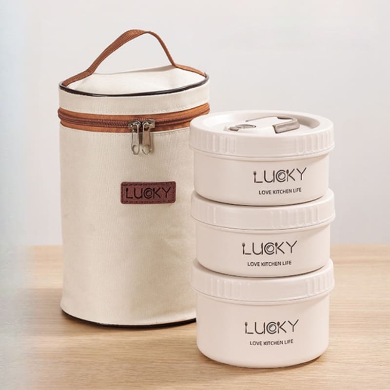Kit Marmita Térmica Inox com Lancheira Térmica - Ideal para Viagens e Refeições