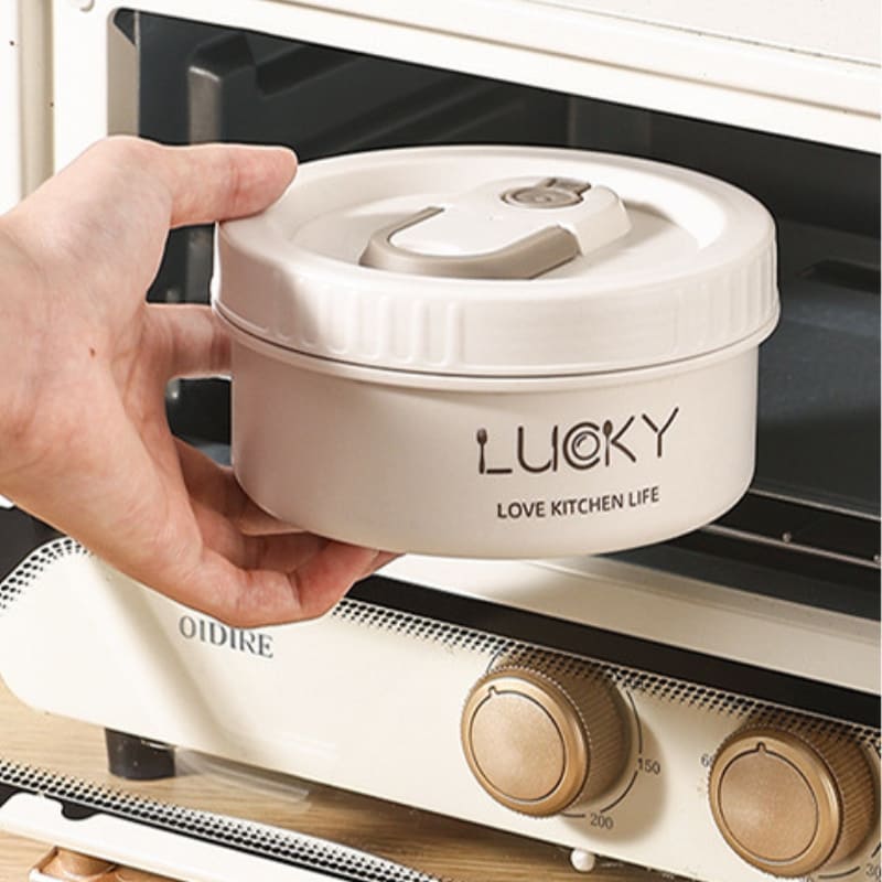 Kit Marmita Térmica Inox com Lancheira Térmica - Ideal para Viagens e Refeições