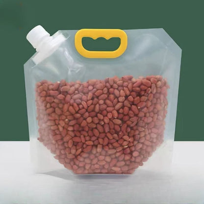 Kit com 10 Sacos de Armazenamento para Alimentos - Dispenser Prático e Reutilizável