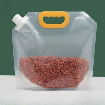 Kit com 10 Sacos de Armazenamento para Alimentos - Dispenser Prático e Reutilizável