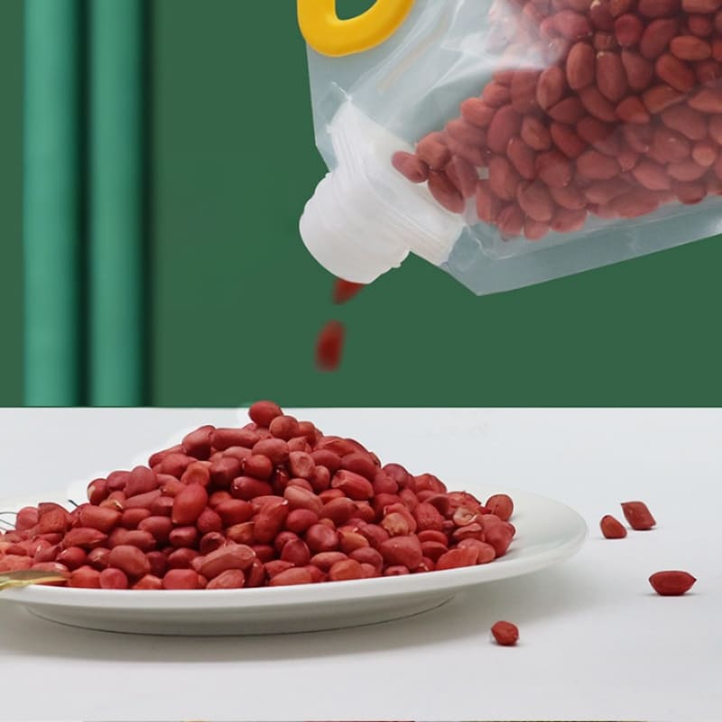 Kit com 10 Sacos de Armazenamento para Alimentos - Dispenser Prático e Reutilizável