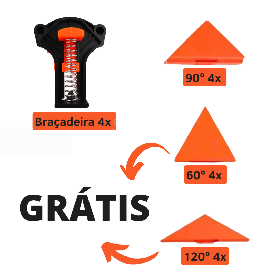 Kit de Braçadeiras para Alinhamento de Pneus - Ferramenta de Precisão para Ajuste de Direção