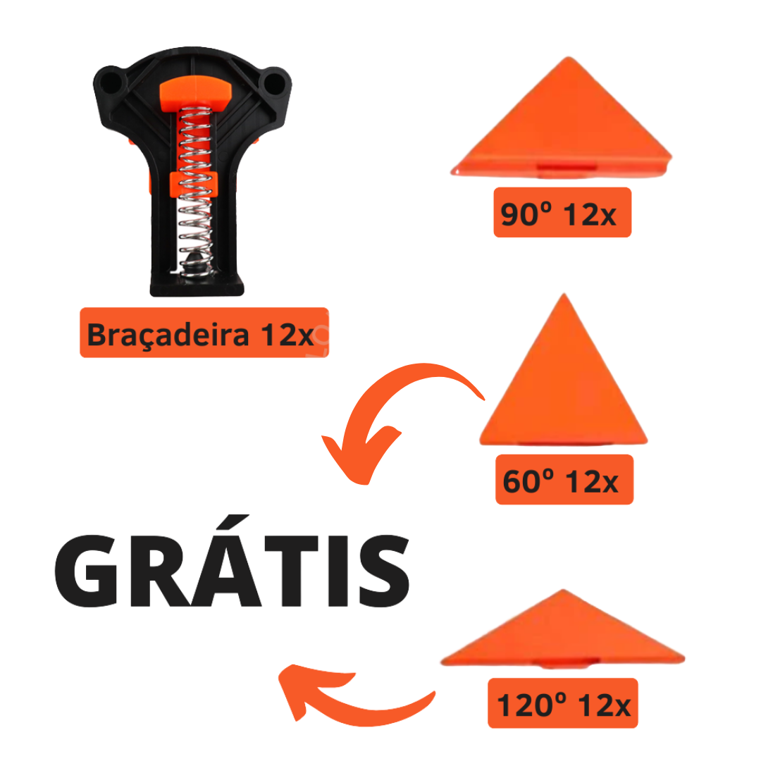 Kit de Braçadeiras para Alinhamento de Pneus - Ferramenta de Precisão para Ajuste de Direção