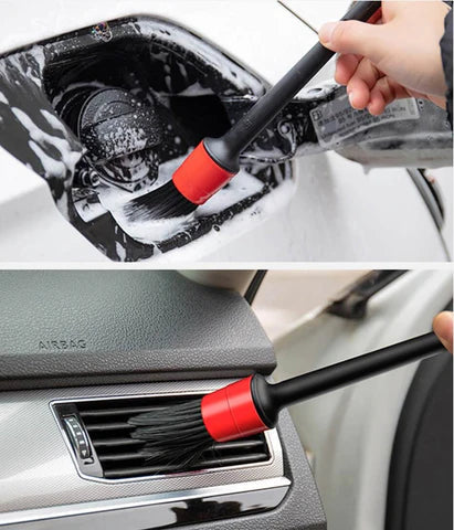 Kit de Escovas para Limpeza Automotiva Profissional - Higienização Eficiente