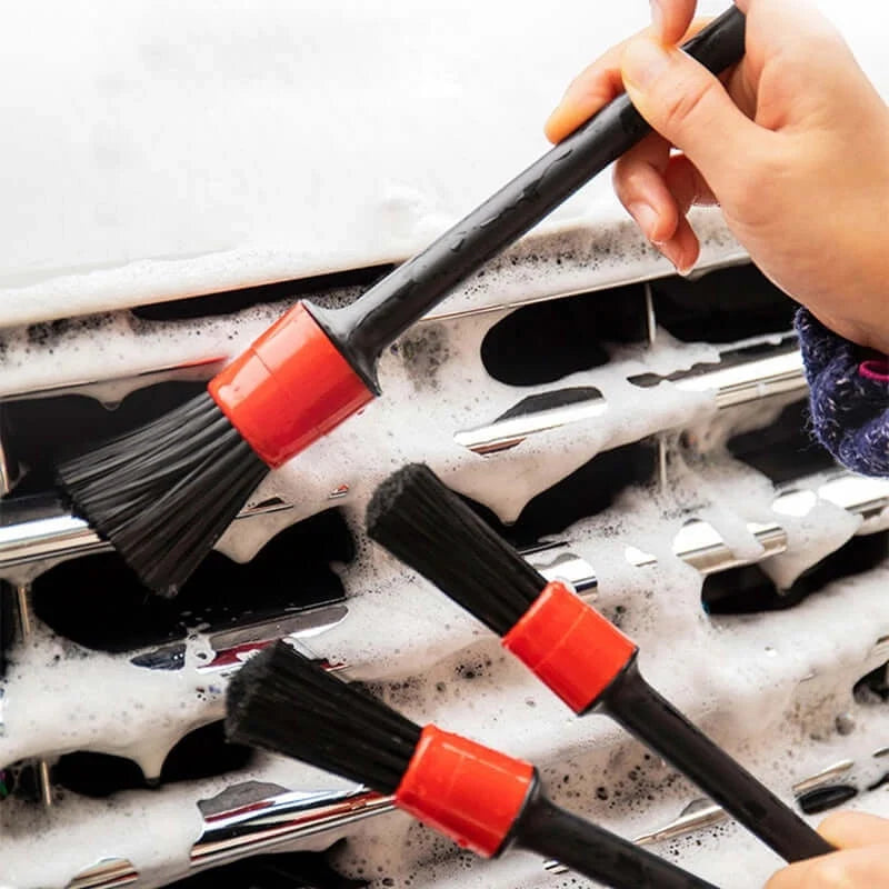Kit de Escovas para Limpeza Automotiva Profissional - Higienização Eficiente