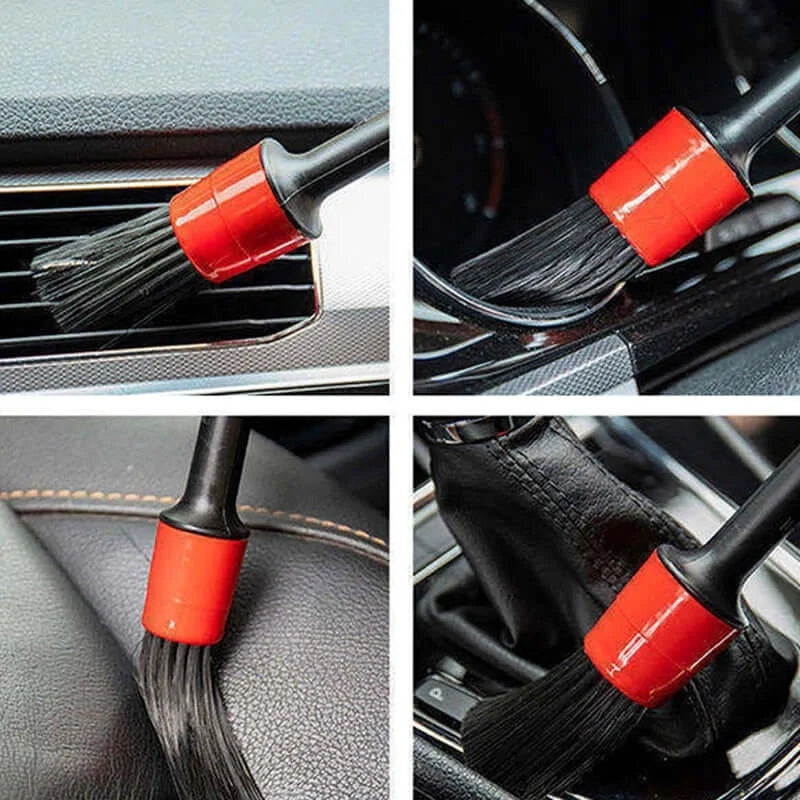 Kit de Escovas para Limpeza Automotiva Profissional - Higienização Eficiente