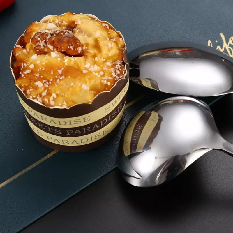 Kit de Utensílios de Cozinha em Inox Dourado - 6 Peças