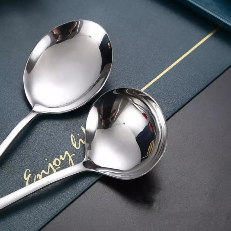 Kit de Utensílios de Cozinha em Inox Dourado - 6 Peças