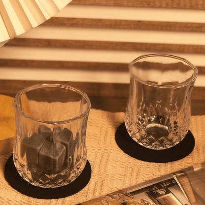 Kit de Whisky com Copos, Cubos de Gelo e Pegador para Bar em Casa