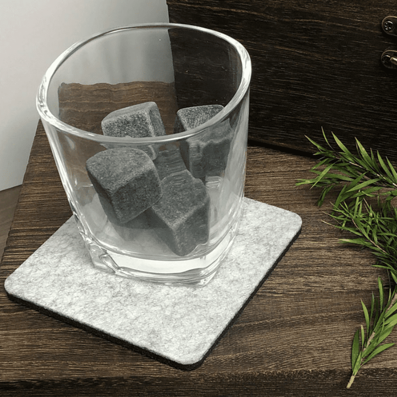 Kit de Whisky com Copos, Cubos de Gelo e Pegador para Bar em Casa