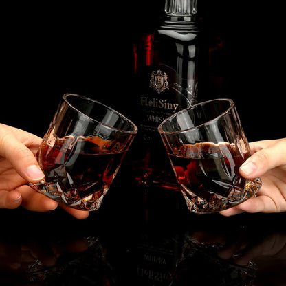 Kit de Whisky com Copos, Cubos de Gelo e Pegador para Bar em Casa