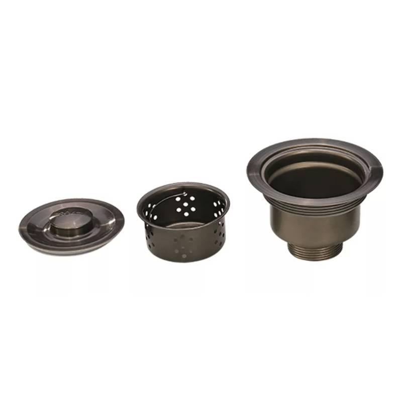 Conjunto de Cuba de Cozinha Gourmet em Aço Inox com Torneira Flexível Preta