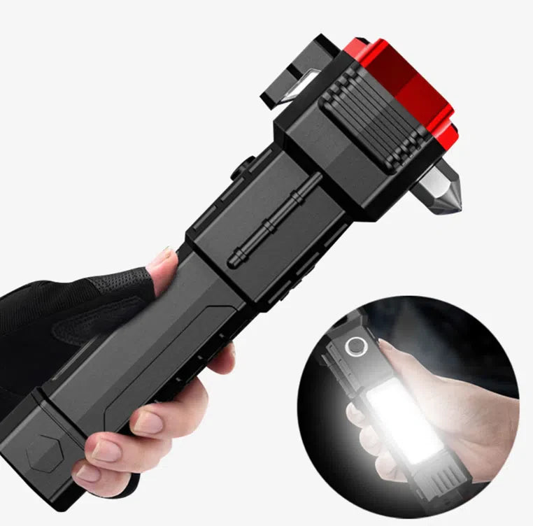 Lanterna Multifuncional 5 em 1 Ultra Potente - Ideal para Aventura e Emergências