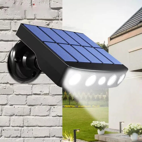 Lanterna Solar de Segurança com Sensor de Movimento e Luz LED