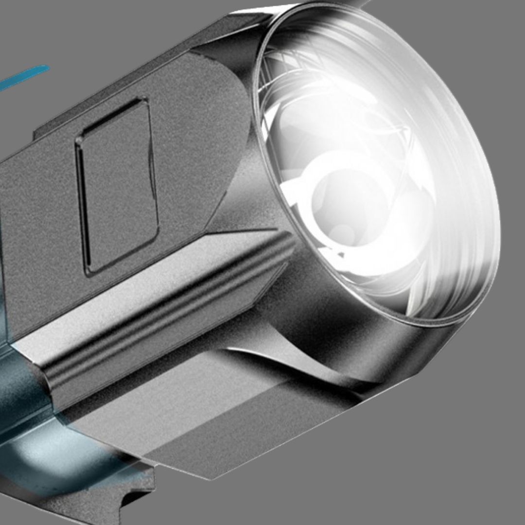 Lanterna Tática Portátil LED Recarregável USB Ultra Potente para Camping e Emergências