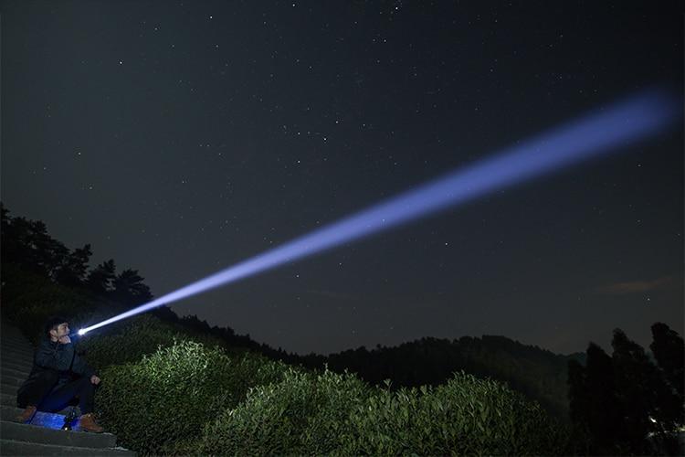 Lanterna Tática Recarregável USB com Super LED e Função Zoom