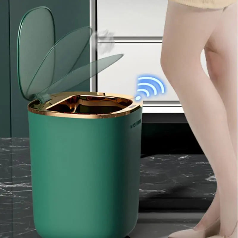 Lixeira Automática Colorida para Banheiro e Cozinha