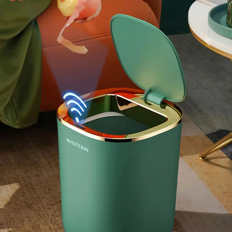 Lixeira Automática Colorida para Banheiro e Cozinha