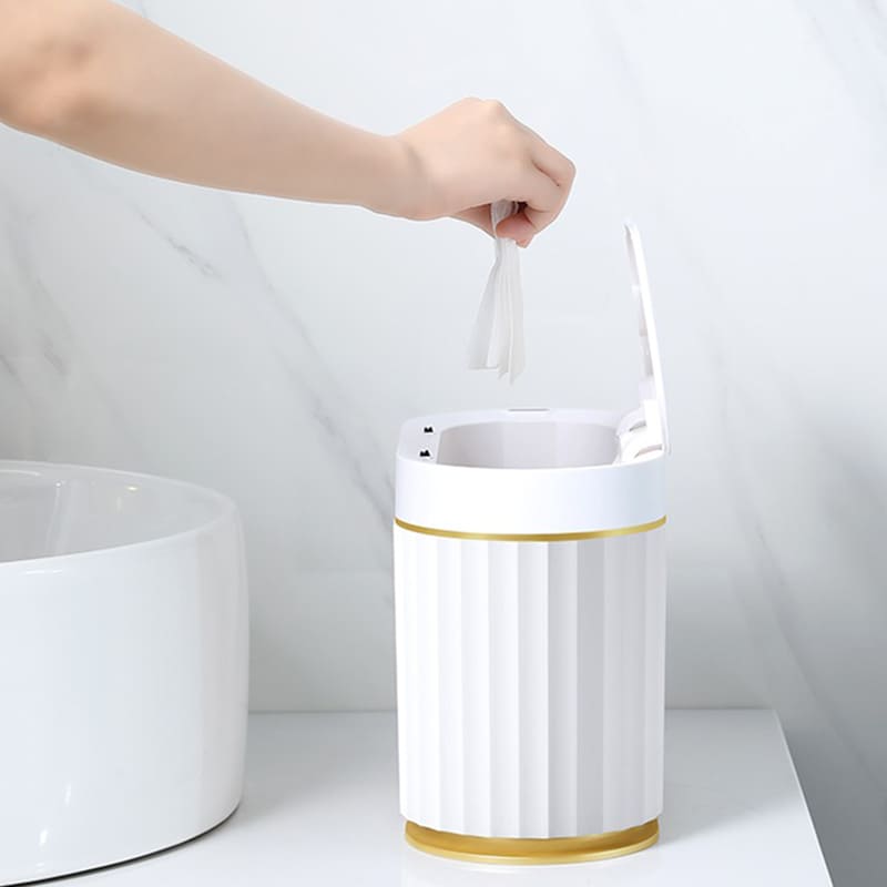 Lixeira Automática Inteligente para Banheiro e Cozinha com Sensor
