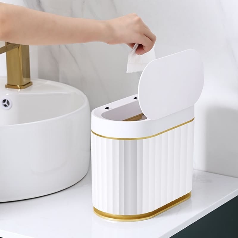 Lixeira Automática Inteligente para Banheiro e Cozinha com Sensor