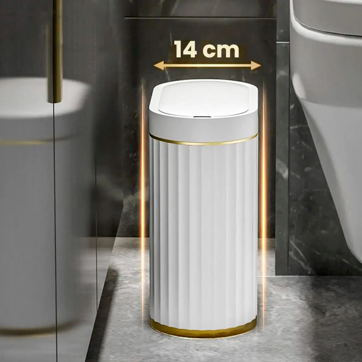 Lixeira Automática com Sensor para Banheiro - Sem Contato, 5 Litros