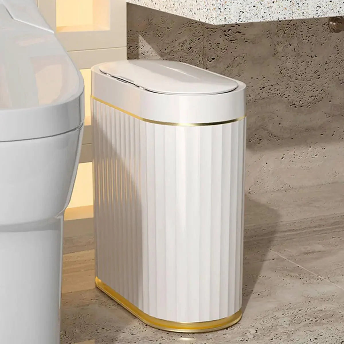 Lixeira Automática com Sensor para Banheiro - Sem Contato, 5 Litros