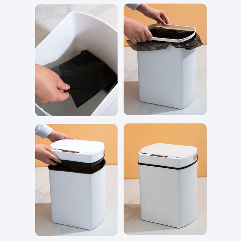 Lixeira Automática com Sensor para Banheiro e Cozinha 15L