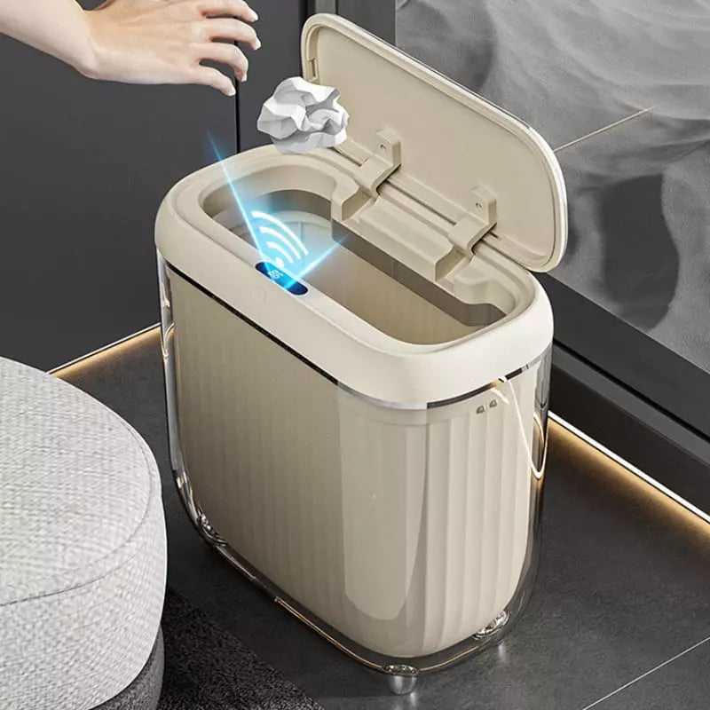 Lixeira Automática com Sensor para Banheiro e Cozinha em Acrílico