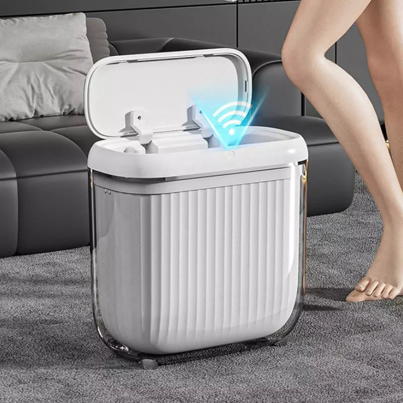 Lixeira Automática com Sensor para Banheiro e Cozinha em Acrílico