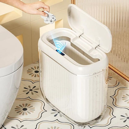 Lixeira Automática com Sensor para Banheiro e Cozinha em Acrílico
