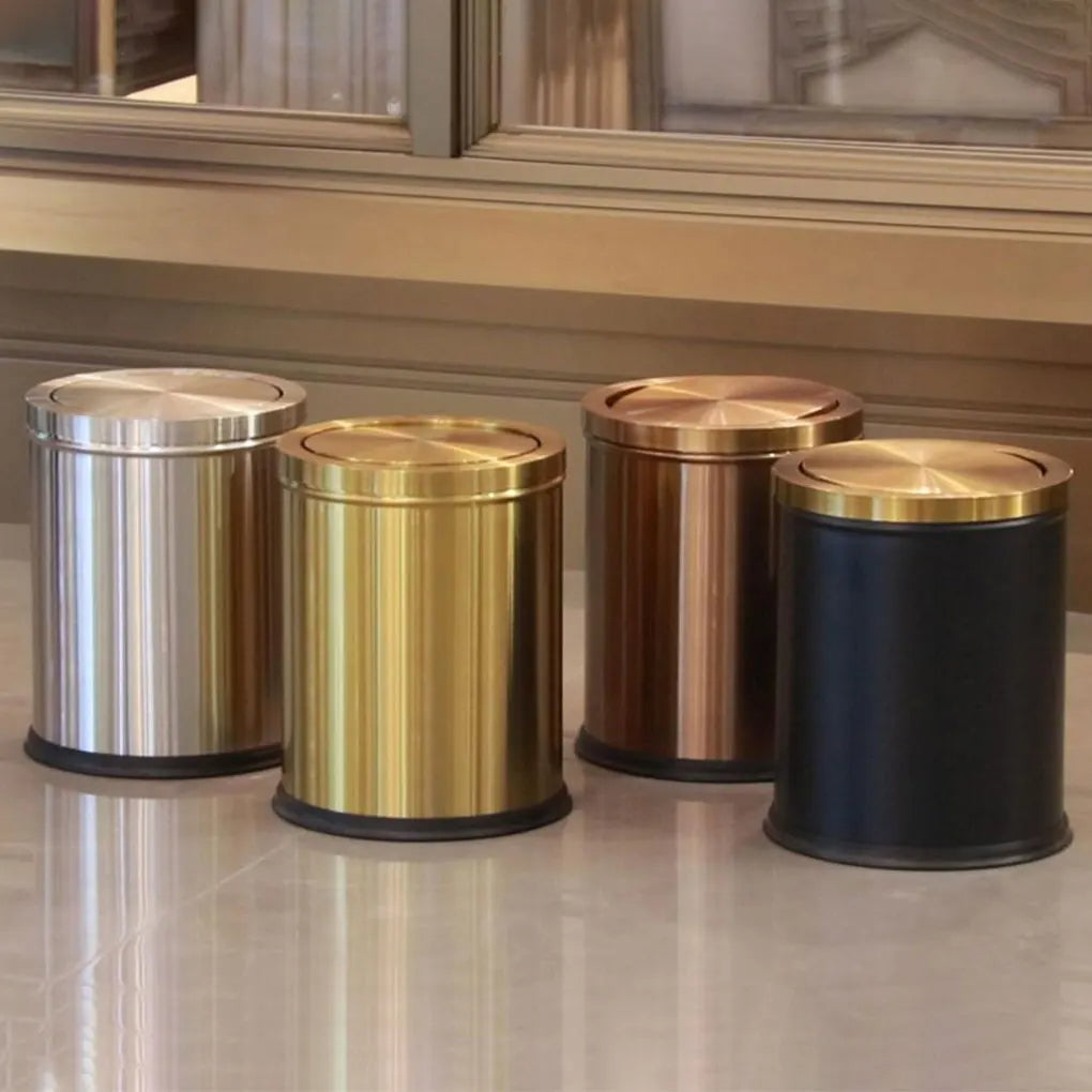 Lixeira Moderna em Aço Inoxidável 9 Litros - Design Elegante e Funcional