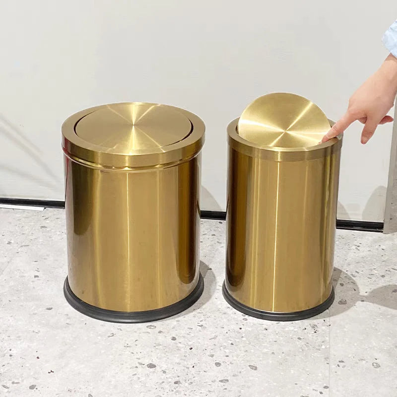 Lixeira Moderna em Aço Inoxidável 9 Litros - Design Elegante e Funcional