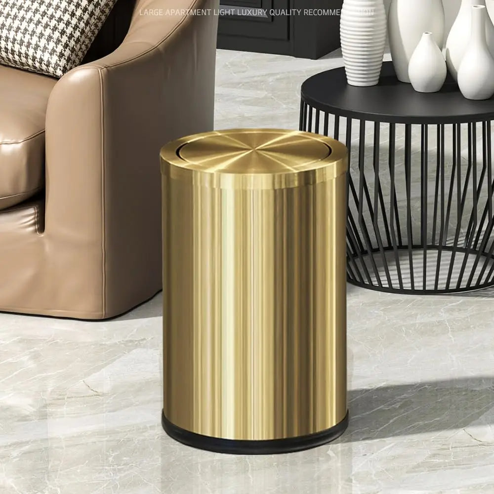 Lixeira Moderna em Aço Inoxidável 9 Litros - Design Elegante e Funcional
