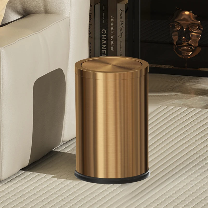 Lixeira Moderna em Aço Inoxidável 9 Litros - Design Elegante e Funcional
