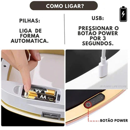 Lixeira Sensorizada para Banheiro 12 Litros - Lixeira Inteligente
