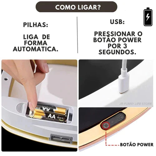 Lixeira Sensorizada para Banheiro 12 Litros - Lixeira Inteligente