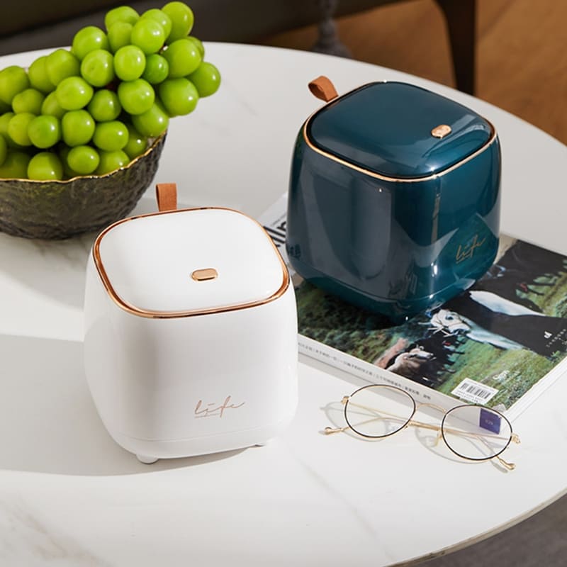 Lixeira de Mesa Decorativa de Luxo para Escritório