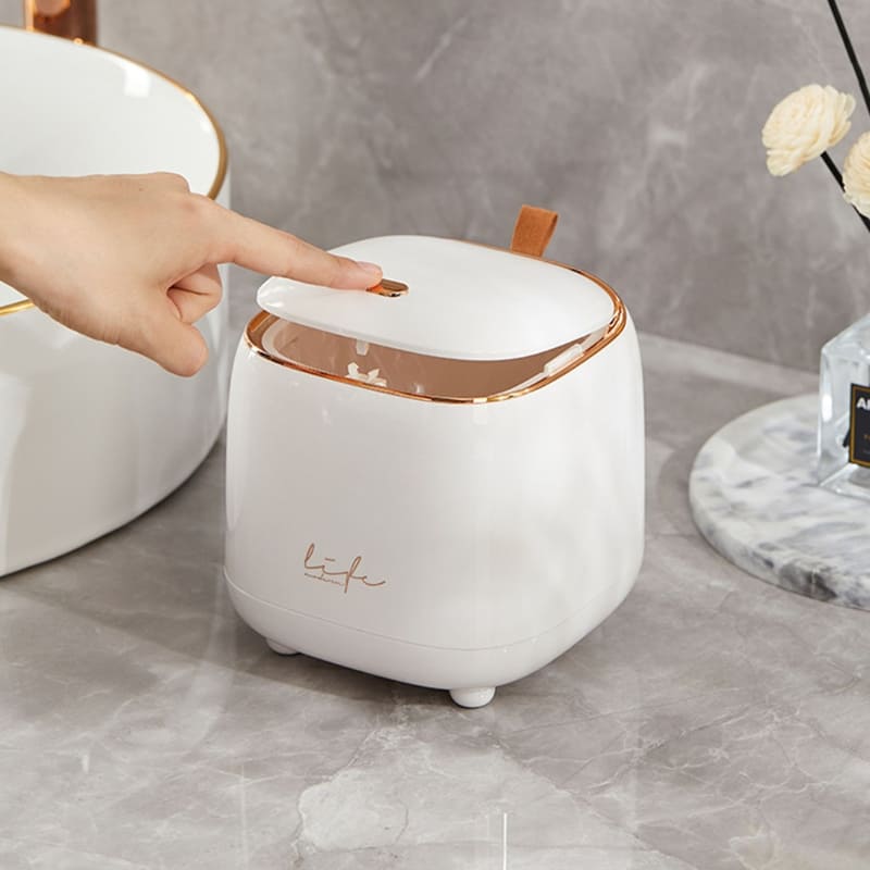 Lixeira de Mesa Decorativa de Luxo para Escritório